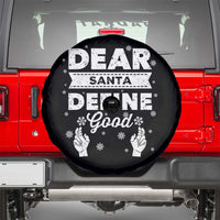 Dear Santa Christmas Spare Tire Cover Naughty Nice Funny Funny Family Xmas Pajamas - Wonder Print Shop