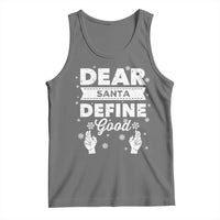 Dear Santa Christmas Tank Top Naughty Nice Funny Funny Family Xmas Pajamas - Wonder Print Shop