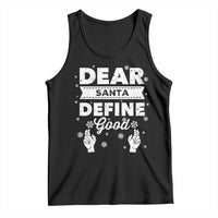 Dear Santa Christmas Tank Top Naughty Nice Funny Funny Family Xmas Pajamas - Wonder Print Shop