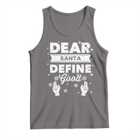 Dear Santa Christmas Tank Top Naughty Nice Funny Funny Family Xmas Pajamas - Wonder Print Shop