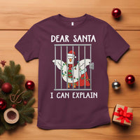 Funny Christmas Goose T Shirt Dear Santa I Can Explain Xmas Meme - Wonder Print Shop