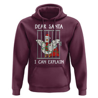 Funny Christmas Goose Hoodie Dear Santa I Can Explain Xmas Meme - Wonder Print Shop