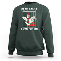 Funny Christmas Goose Sweatshirt Dear Santa I Can Explain Xmas Meme - Wonder Print Shop