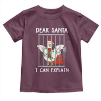 Funny Christmas Goose Toddler T Shirt Dear Santa I Can Explain Xmas Meme - Wonder Print Shop