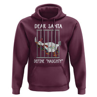 Funny Christmas Goose Hoodie Dear Santa Define Naughty Xmas Meme - Wonder Print Shop