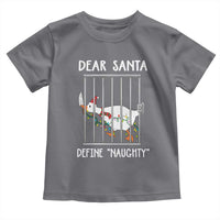 Funny Christmas Goose Toddler T Shirt Dear Santa Define Naughty Xmas Meme - Wonder Print Shop