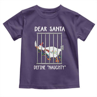 Funny Christmas Goose Toddler T Shirt Dear Santa Define Naughty Xmas Meme - Wonder Print Shop