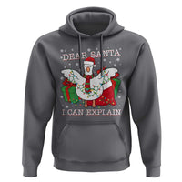 Funny Christmas Goose Hoodie Dear Santa I Can Explain Cute Xmas Meme - Wonder Print Shop