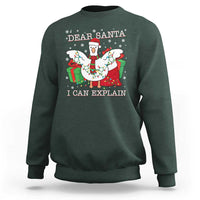 Funny Christmas Goose Sweatshirt Dear Santa I Can Explain Cute Xmas Meme - Wonder Print Shop