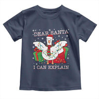 Funny Christmas Goose Toddler T Shirt Dear Santa I Can Explain Cute Xmas Meme - Wonder Print Shop