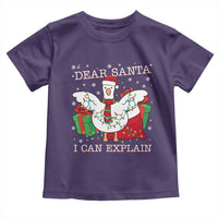 Funny Christmas Goose Toddler T Shirt Dear Santa I Can Explain Cute Xmas Meme - Wonder Print Shop