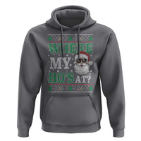 Where's My Ho At Matching Ugly Christmas Hoodie Santa Funny Couples - Wonder Print Shop