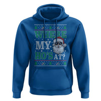 Where's My Ho At Matching Ugly Christmas Hoodie Santa Funny Couples - Wonder Print Shop