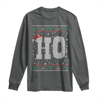 Where's My Ho At Matching Ugly Christmas Long Sleeve Shirt Ho Funny Couples - Wonder Print Shop