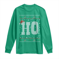 Where's My Ho At Matching Ugly Christmas Long Sleeve Shirt Ho Funny Couples - Wonder Print Shop