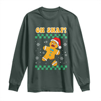 Gingerbread Man Oh Snap Christmas Long Sleeve Shirt