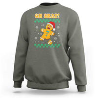 Gingerbread Man Oh Snap Christmas Sweatshirt - Wonder Print Shop
