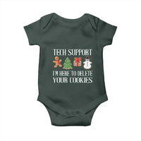 Christmas Tech Support Baby Onesie Here To Delete Cookies IT Xmas