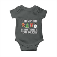 Christmas Tech Support Baby Onesie Here To Delete Cookies IT Xmas
