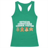 Official Christmas Cookie Tester Racerback Tank Top Taster Baking Crew Sibling Matching - Wonder Print Shop
