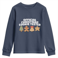 Official Christmas Cookie Tester Youth Sweatshirt Taster Baking Crew Sibling Matching - Wonder Print Shop