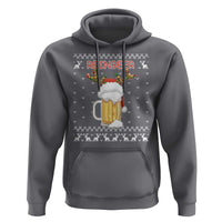 Christmas Couple Matching Hoodie Funny Winedeer Reinbeer Matching Ugly Sweaters Beer