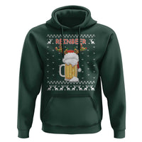 Christmas Couple Matching Hoodie Funny Winedeer Reinbeer Matching Ugly Sweaters Beer