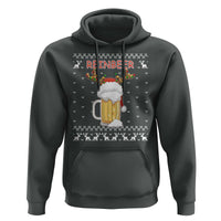 Christmas Couple Matching Hoodie Funny Winedeer Reinbeer Matching Ugly Sweaters Beer