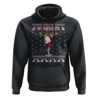 Christmas Couple Matching Hoodie Funny Winedeer Reinbeer Matching Ugly Sweaters Wine