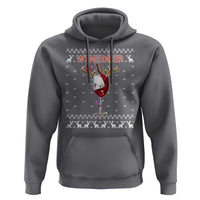 Christmas Couple Matching Hoodie Funny Winedeer Reinbeer Matching Ugly Sweaters Wine