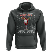 Christmas Couple Matching Hoodie Funny Winedeer Reinbeer Matching Ugly Sweaters Wine