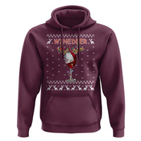 Christmas Couple Matching Hoodie Funny Winedeer Reinbeer Matching Ugly Sweaters Wine