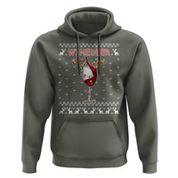 Christmas Couple Matching Hoodie Funny Winedeer Reinbeer Matching Ugly Sweaters Wine