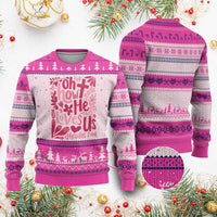 Oh how He Loves Us Ugly Christmas Sweater Boho Christian Valentine - Wonder Print Shop