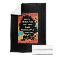 When Injustice Becomes Law Resistance Becomes Duty Throw Blanket Political Protest Feminist RGB - Wonder Print Shop