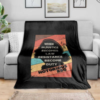 When Injustice Becomes Law Resistance Becomes Duty Throw Blanket Political Protest Feminist RGB - Wonder Print Shop