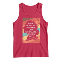 When Injustice Becomes Law Resistance Becomes Duty Tank Top Political Protest Feminist RGB - Wonder Print Shop