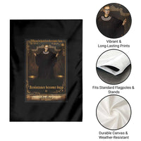 Tarot Card RBG Garden Flag When Injustice Becomes Law Resistance Becomes Duty - Wonder Print Shop