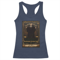 Tarot Card RBG Racerback Tank Top When Injustice Becomes Law Resistance Becomes Duty - Wonder Print Shop