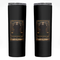 Tarot Card RBG Skinny Tumbler When Injustice Becomes Law Resistance Becomes Duty - Wonder Print Shop
