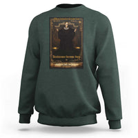 Tarot Card RBG Sweatshirt When Injustice Becomes Law Resistance Becomes Duty - Wonder Print Shop