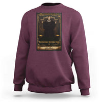 Tarot Card RBG Sweatshirt When Injustice Becomes Law Resistance Becomes Duty - Wonder Print Shop