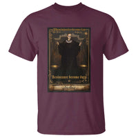 Tarot Card RBG T Shirt When Injustice Becomes Law Resistance Becomes Duty - Wonder Print Shop