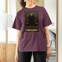 Tarot Card RBG T Shirt For Women When Injustice Becomes Law Resistance Becomes Duty - Wonder Print Shop