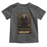 Tarot Card RBG Toddler T Shirt When Injustice Becomes Law Resistance Becomes Duty - Wonder Print Shop