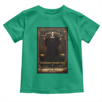 Tarot Card RBG Toddler T Shirt When Injustice Becomes Law Resistance Becomes Duty - Wonder Print Shop