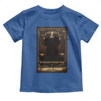 Tarot Card RBG Toddler T Shirt When Injustice Becomes Law Resistance Becomes Duty - Wonder Print Shop