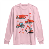 Excavator Construction Long Sleeve Shirt Car Tractor Truck Lovers - Wonder Print Shop