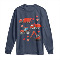 Excavator Construction Long Sleeve Shirt Car Tractor Truck Lovers - Wonder Print Shop
