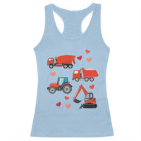 Excavator Construction Racerback Tank Top Car Tractor Truck Lovers - Wonder Print Shop